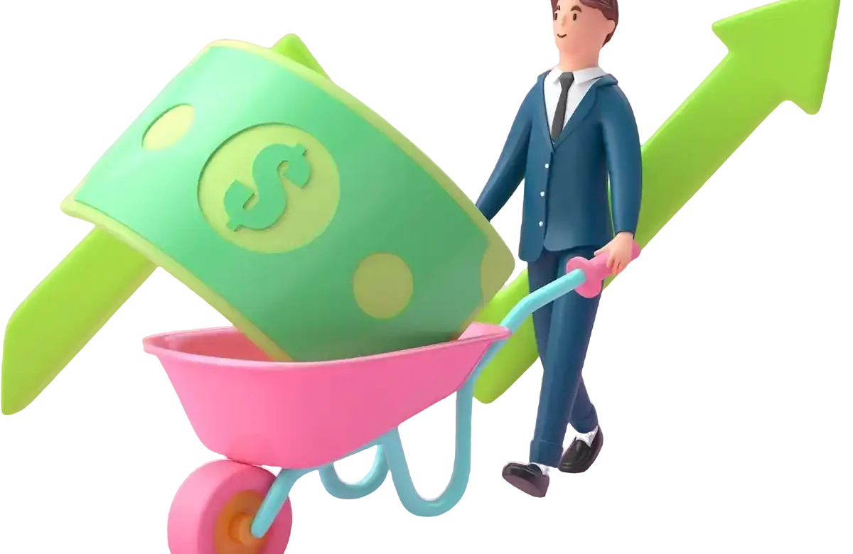 man-carrying-money-wheelbarrow-3d-illustration copy
